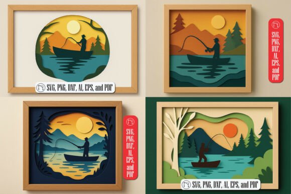 3D SVG Shadow Box for Nature-Inspired Branding