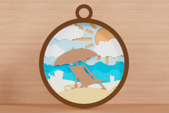 3D SVG Summer Craft for Digital Sellers