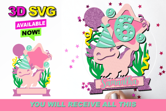 Axolotl Cake Topper 3D SVG: A Laser-Cut Design for Creative Branding