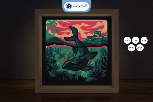 Colorful Earth 3D SVG for Shadow Box Design Projects