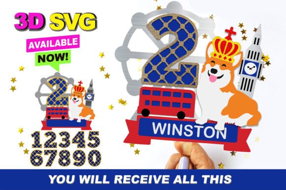 Cute Corgi Cake Topper 3D SVG: A Playful Design Asset for Branding and Marketing