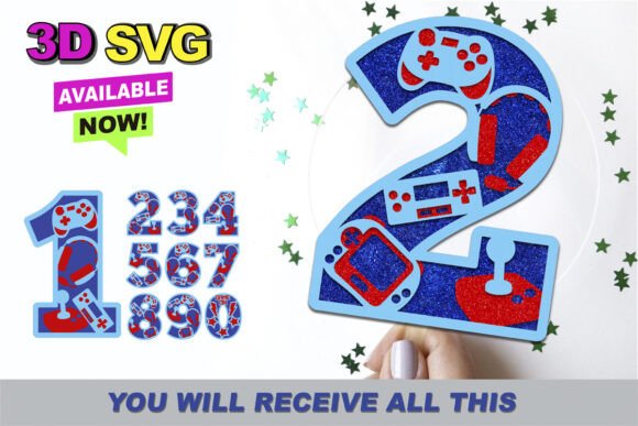 Gamer Numbers 3D SVG Review for Real-World Embroidery Projects