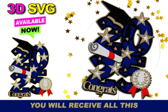 Graduation 2025 Topper 3D SVG Review for Digital Sellers