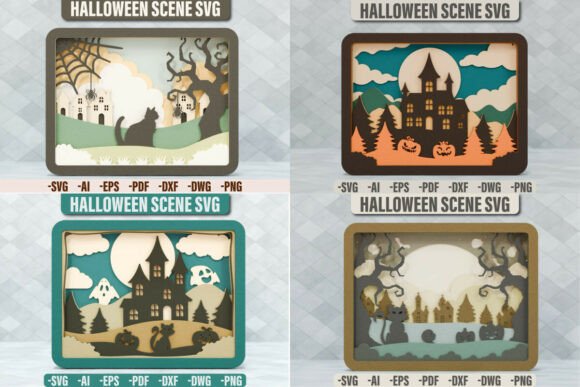 Halloween Scene 3D SVG Multilayer BUNDLE: A Review for Craft and Graphic Designers
