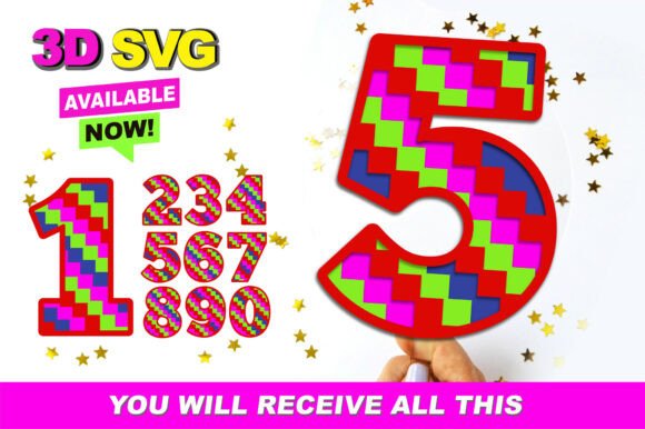 Pixel Numbers 3D SVG: A Modern Design Asset for Creative Bloggers and Publishers
