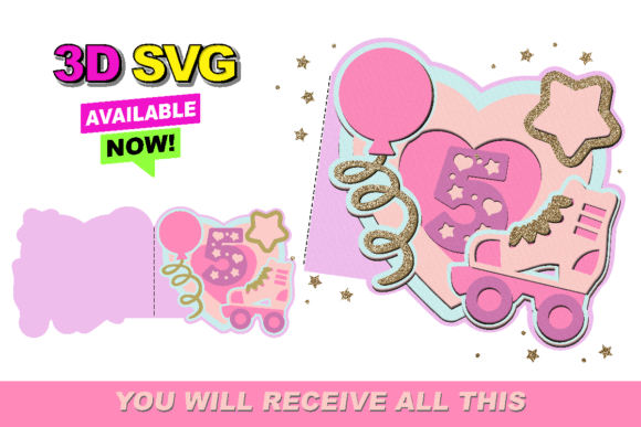 Roller Card 3D SVG: A Dynamic Shape for Local Business Branding